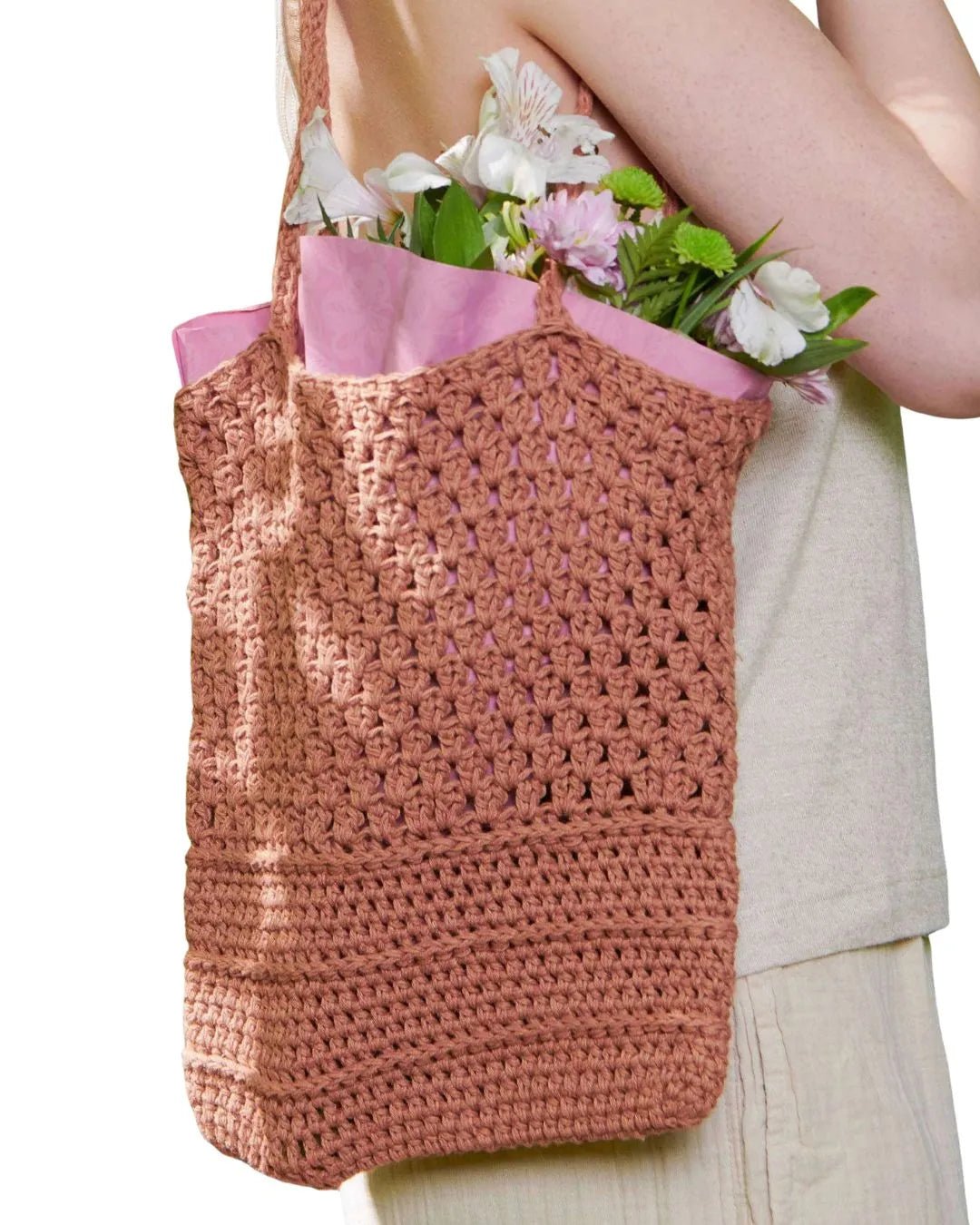 Ridged Crochet Tote Bag – Easy, Textured & Seriously Useful - Bigbac